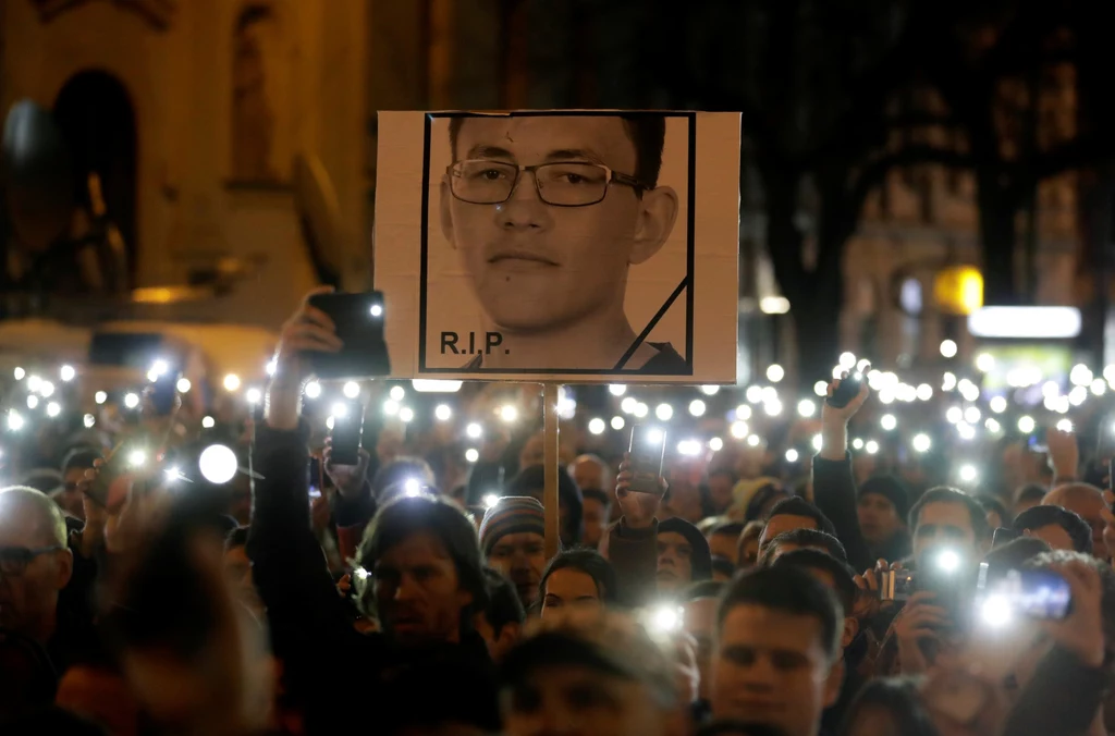 Demonstracje w rocznicę zamordowania Jana Kuciaka i jego narzeczonej