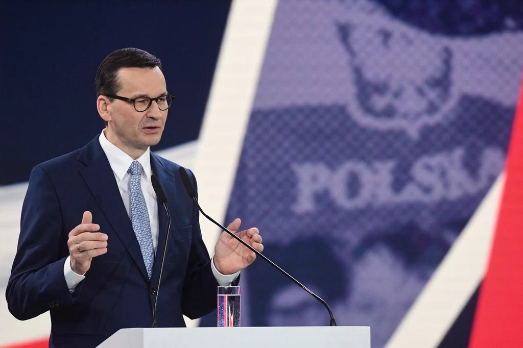 Premier Mateusz Morawiecki podczas Konwencji Prawa i Sprawiedliwości Premier Mateusz Morawiecki podczas Konwencji Prawa i Sprawiedliwości