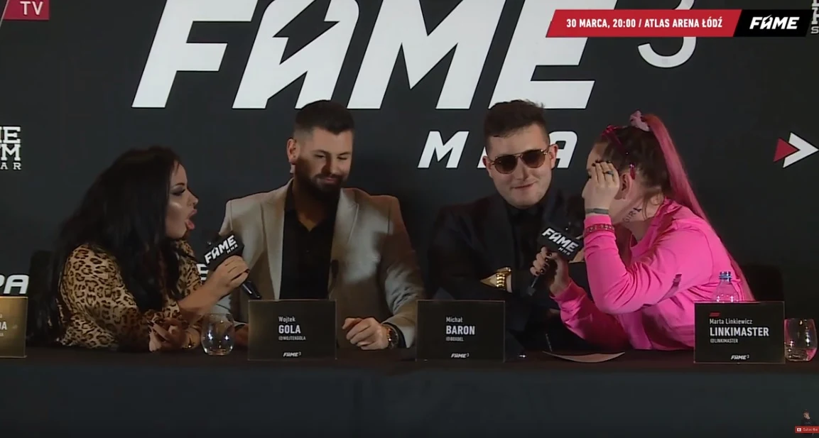 Monika 'Esmeralda' Godlewska i Marta Linkiewicz na konferencji gali FAME MMA 3 Monika 'Esmeralda' Godlewska i Marta Linkiewicz na konferencji gali FAME MMA 3