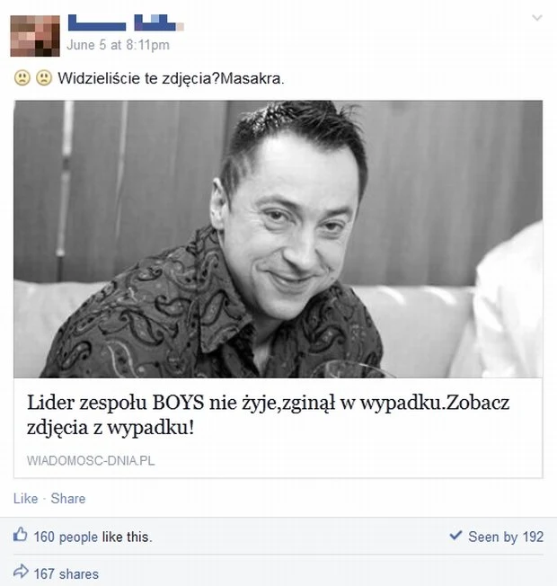 Szokujące wpisy w sieci Szokujące wpisy w sieci