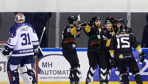 Radość hokeistów GKS Tychy