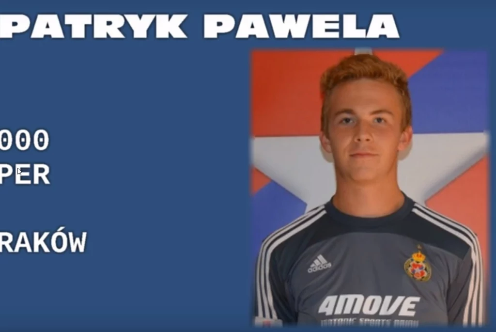 Patryk Pawela w okresie występów w juniorach Wisły Kraków Patryk Pawela w okresie występów w juniorach Wisły Kraków