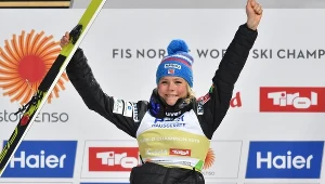 Norweżka Maren Lundby wygrała konkurs skoków na MŚ w Seefeld