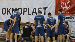 Ekipa gospodarzy podczas meczu z Ursynowem Warszawa. Fot. Bartłomiej Usydus