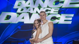Wiktoria Gąsiewska i Adam Zdrójkowski na planie "Dance, Dance, Dance"