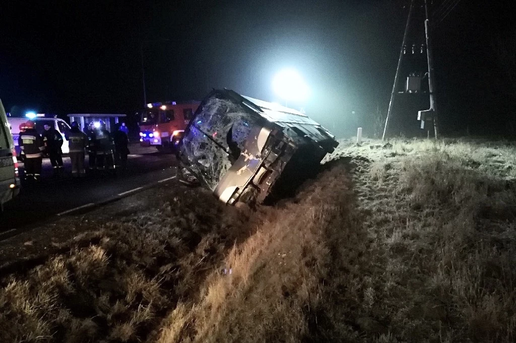 Kierowca autokaru zginął na miejscu