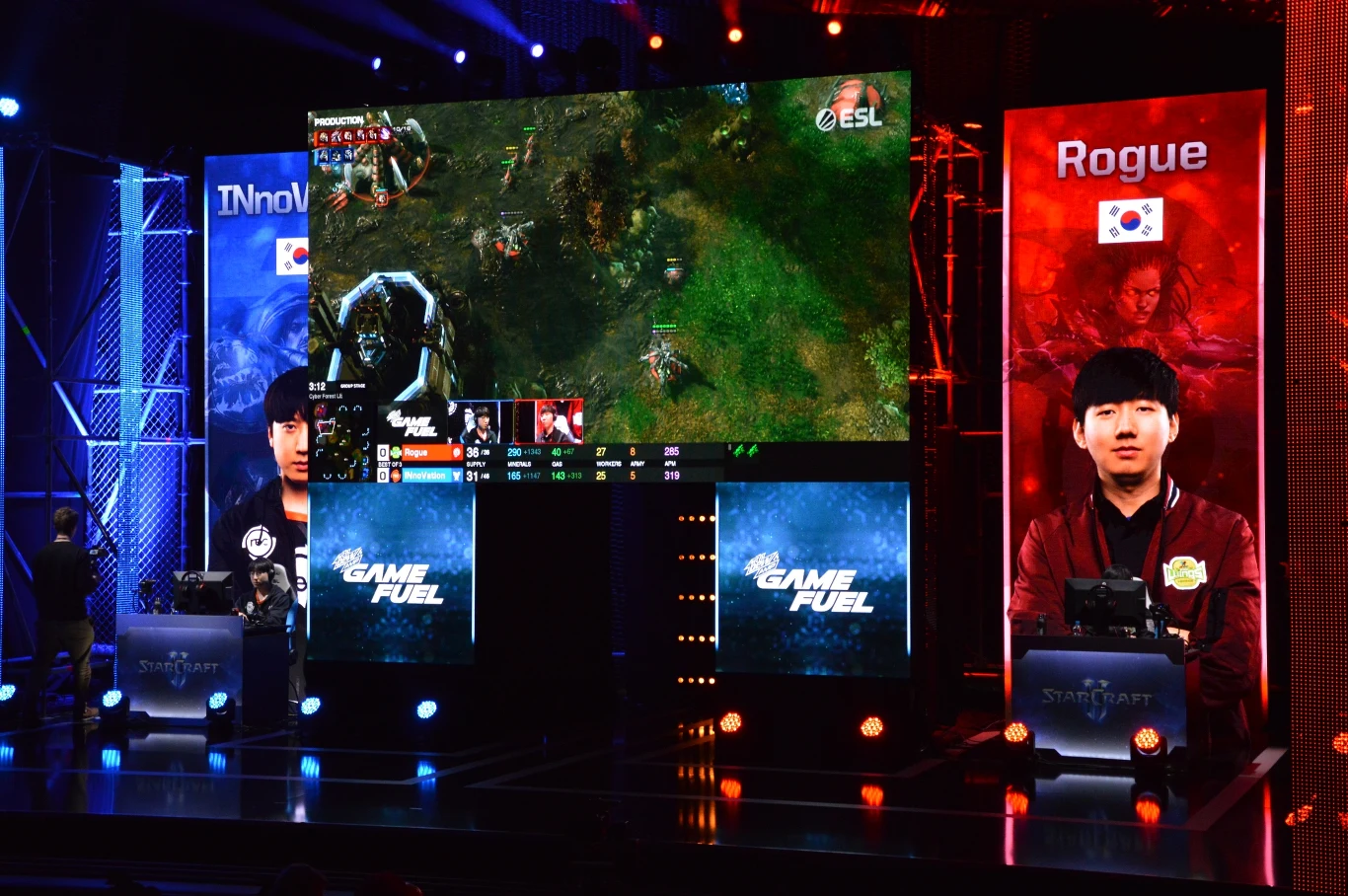 Scena StarCraft II.