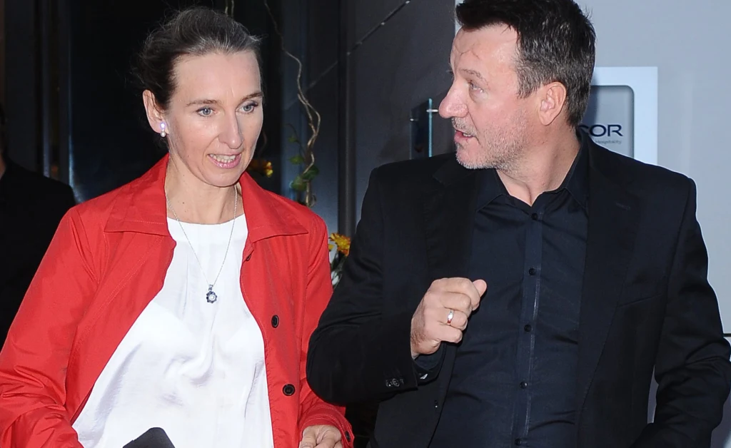 Robert Więkckiewicz z żoną