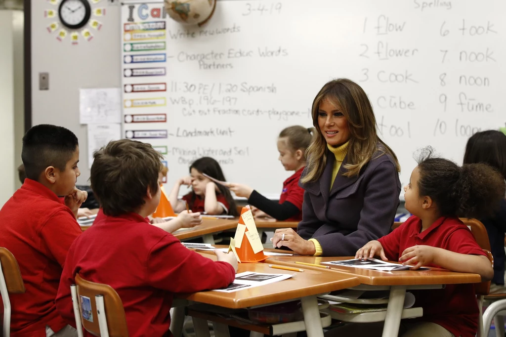 Melania Trump podczas trasy Be Best, fot. AP/Associated Press/East News Melania Trump podczas trasy Be Best, fot. AP/Associated Press/East News