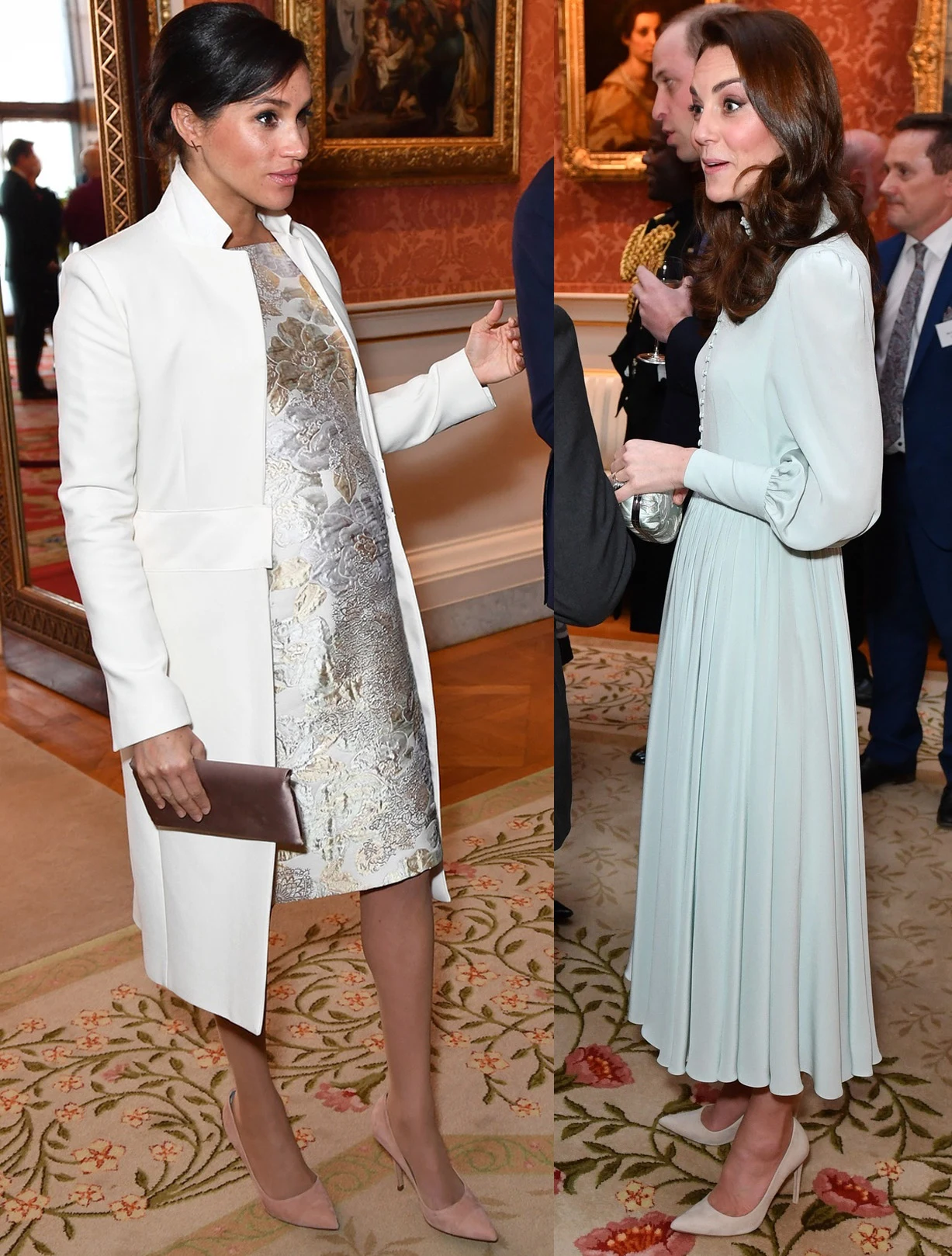 Meghan i Kate na przyjęciu Meghan i Kate na przyjęciu