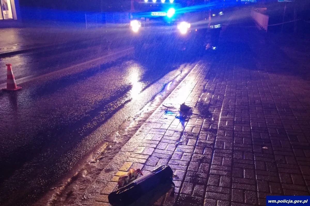 Miejsce potrącenia Miejsce potrącenia