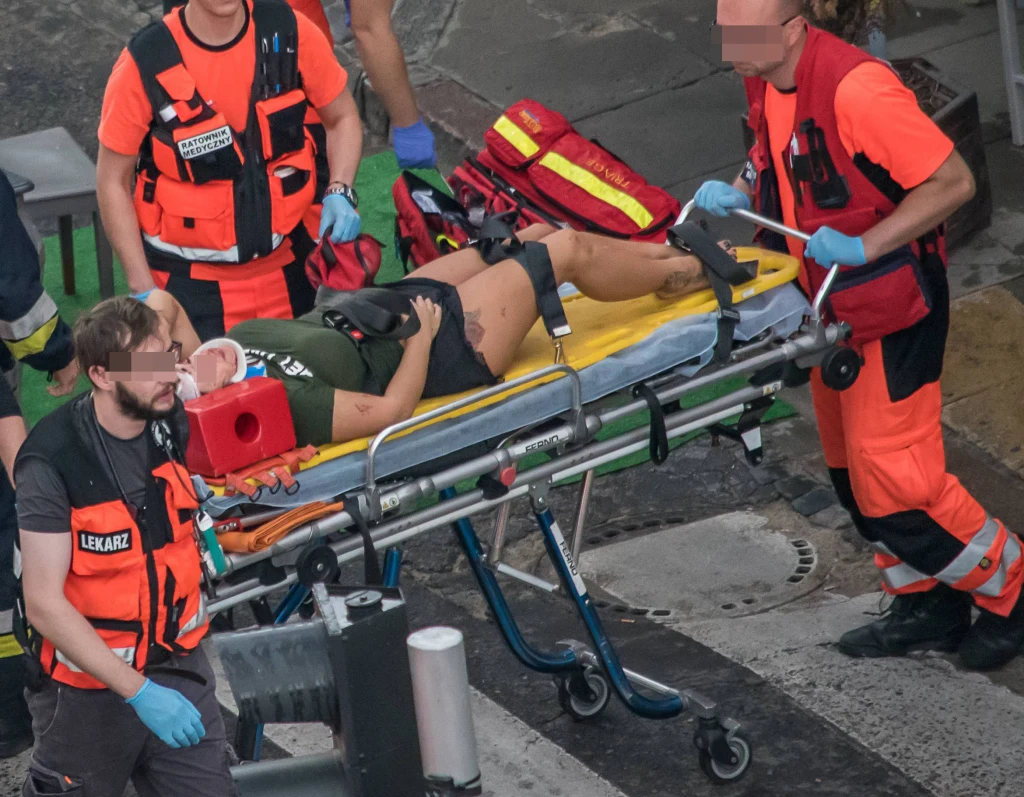 Monika G. tuż po wypadku trafiła do szpitala Monika G. tuż po wypadku trafiła do szpitala