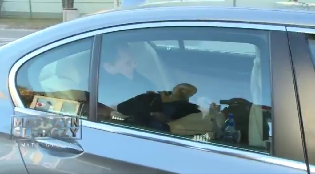 Leszek Czarnecki w swojej limuzynie Leszek Czarnecki w swojej limuzynie