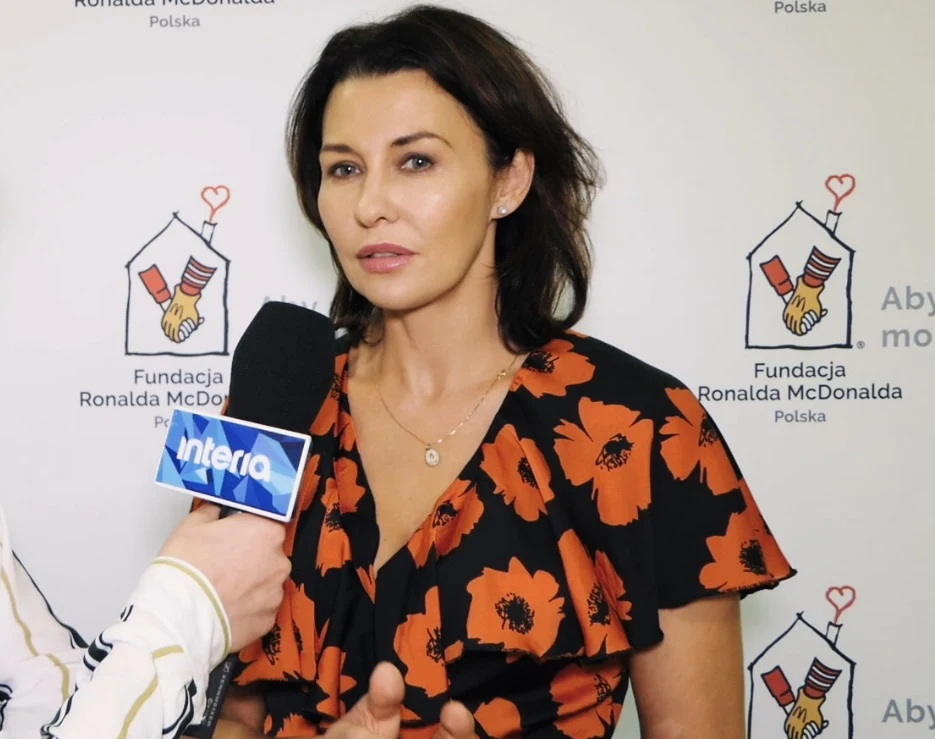 Anna Popek w rozmowie z reporterem pomponika