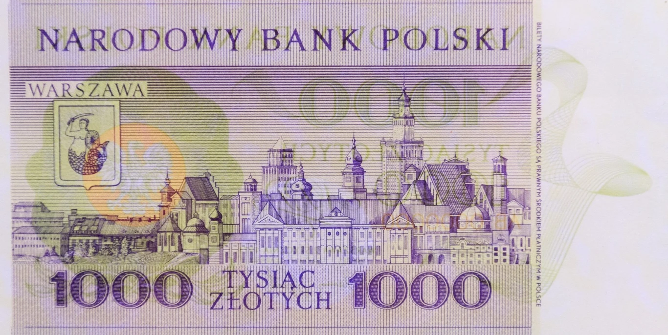 Banknot z tajnej serii E-71 - "Miasta Polskie" Banknot z tajnej serii E-71 - "Miasta Polskie"