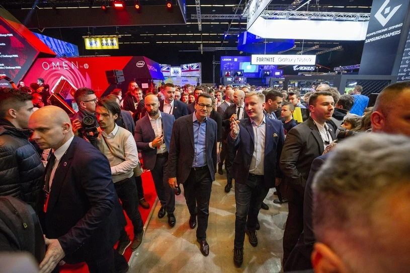 Premier Mateusz Morawiecki podczas Intel Extreme Masters 2019