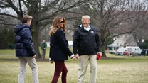 Melania Trump postawiła na sportowe buty