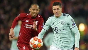 Robert Lewandowski (z prawej) i  Fabinho