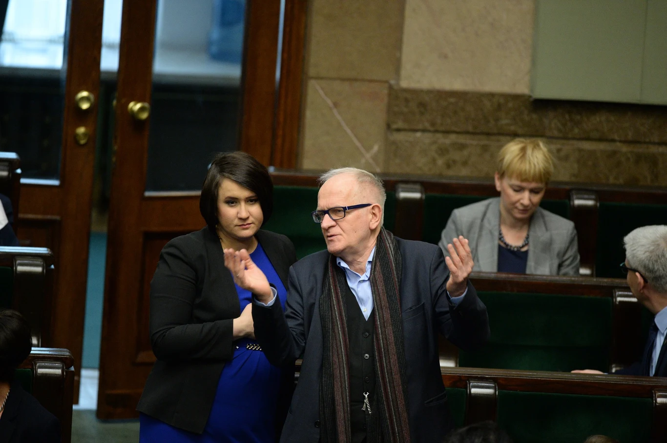 Anna Siarkowska i Krzysztof Czabański podczas ostatniego posiedzenia Sejmu