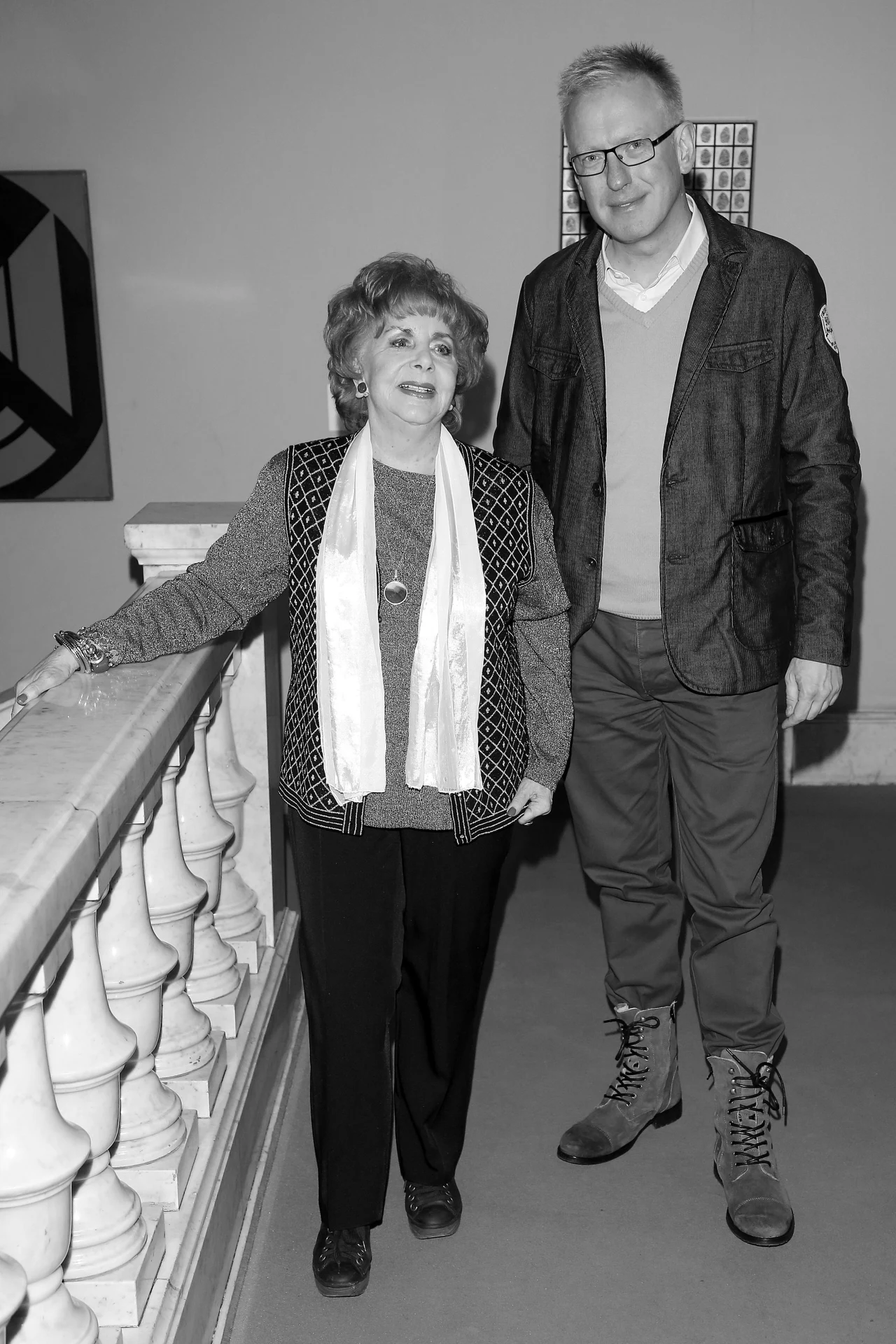 Zofia Czerwińska z przyjacielem Mariuszem Szczygłem Zofia Czerwińska z przyjacielem Mariuszem Szczygłem