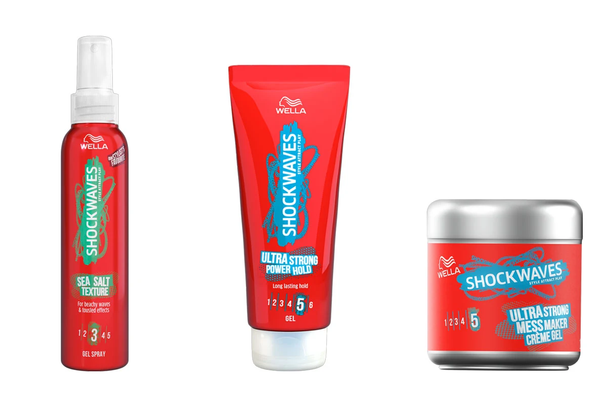 Produkty z serii Wella Shockwaves Produkty z serii Wella Shockwaves