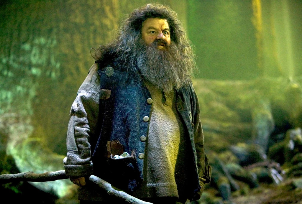 Robbie Coltrane w roli Hagrida. Robbie Coltrane w roli Hagrida.