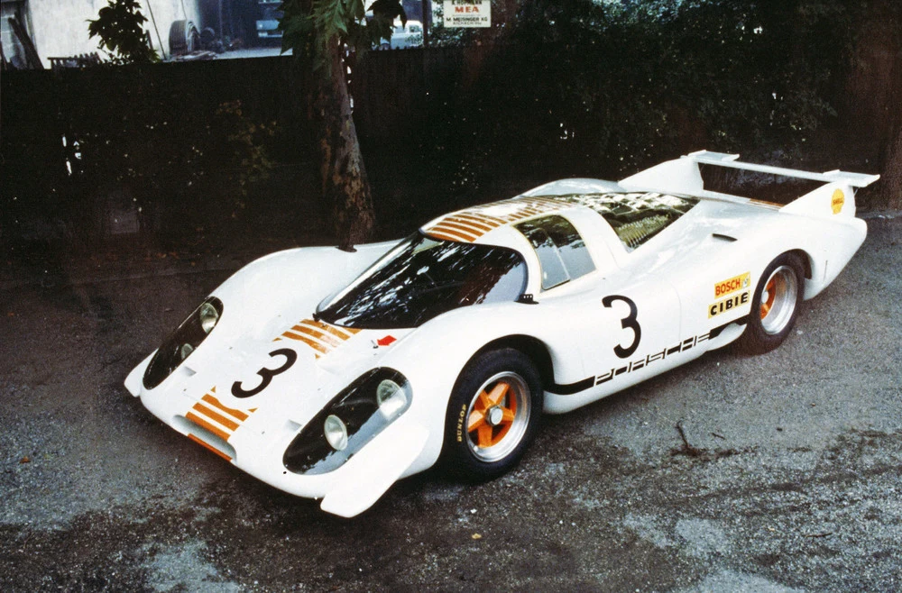 Porsche 917-001 na salonie we Frankfurcie w 1969 roku