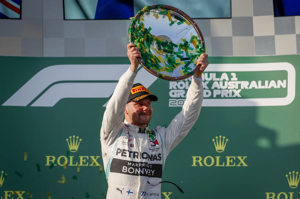 Valtteri Bottas po zwycięstwie w Grand Prix Australii