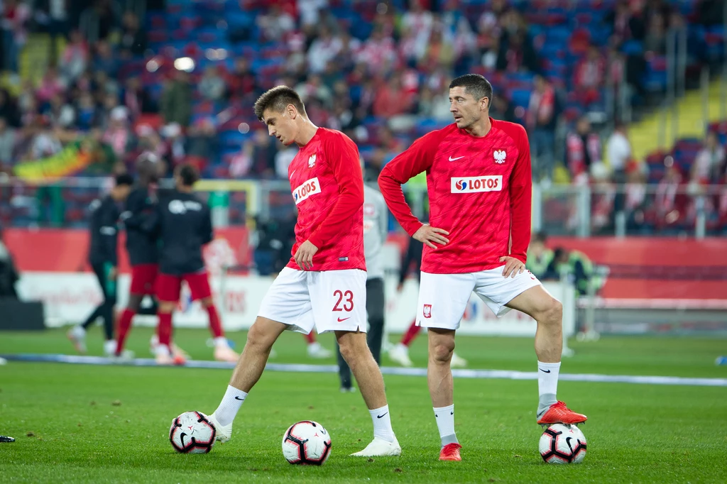 Krzysztof Piątek (z lewej) i Robert Lewandowski Krzysztof Piątek (z lewej) i Robert Lewandowski