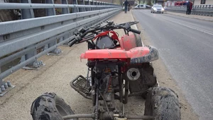 Quad, którym jechał 9-latek