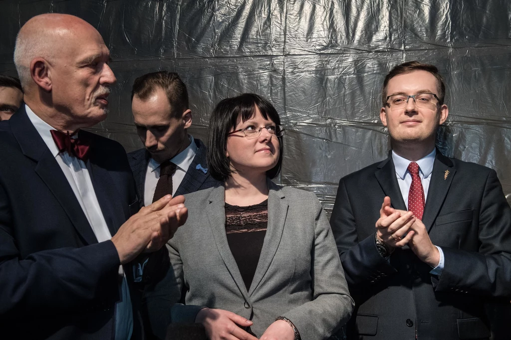 Liderzy Konfederacji: Janusz Korwin-Mikke, Kaja Godek, Robert Winnicki Liderzy Konfederacji: Janusz Korwin-Mikke, Kaja Godek, Robert Winnicki