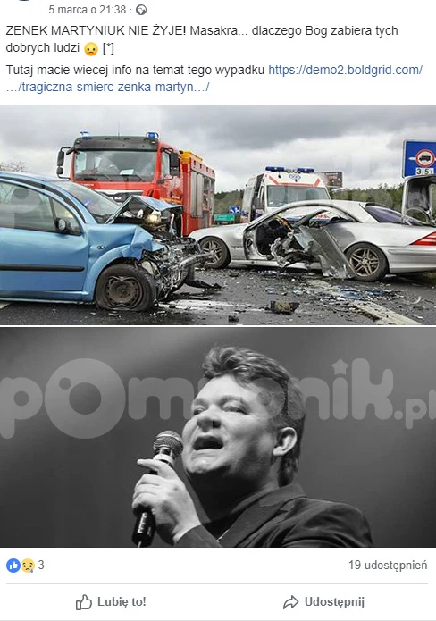 Fake news o Zenonie Martyniuku Fake news o Zenonie Martyniuku