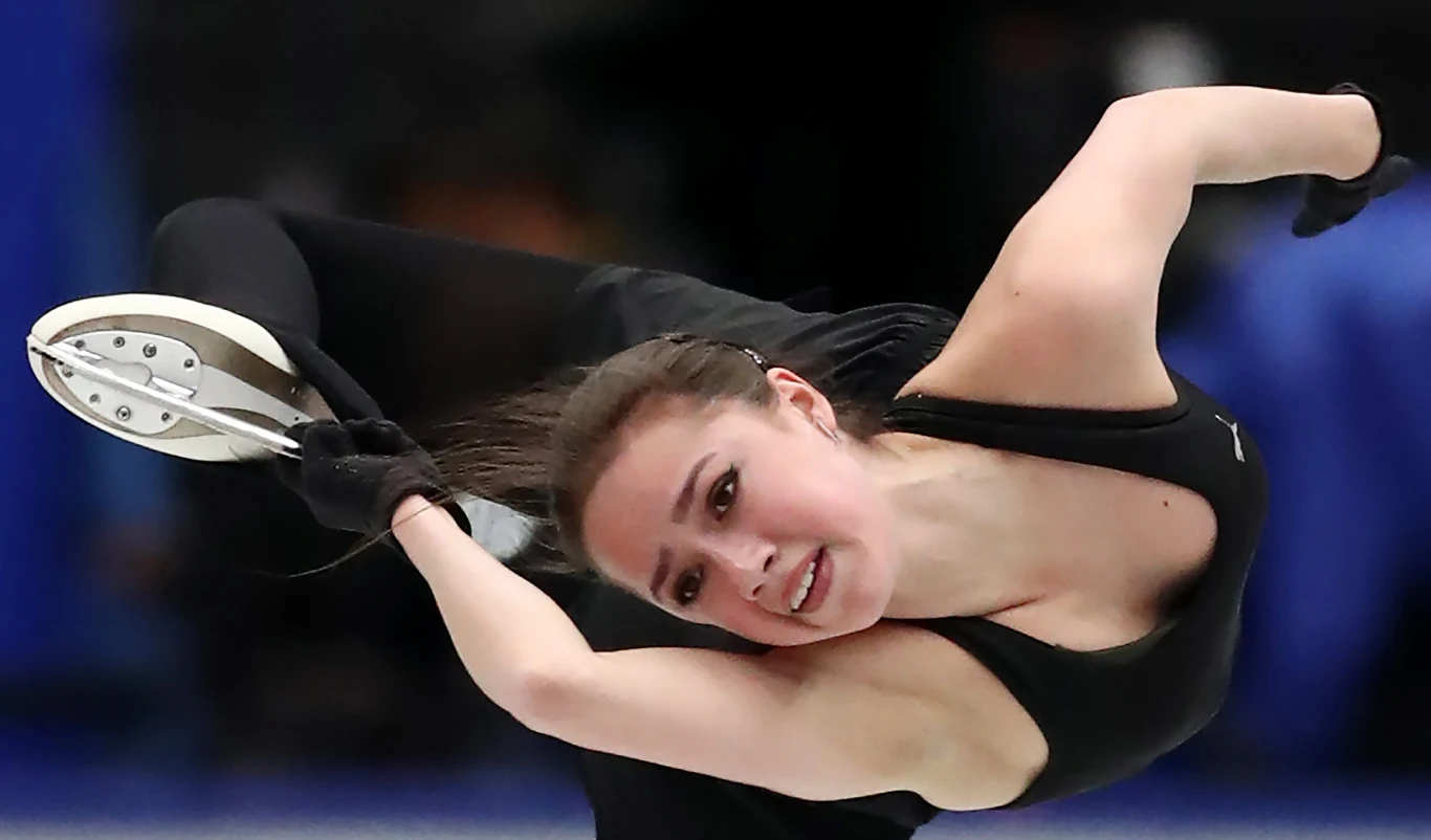 Alina Zagitowa na treningu