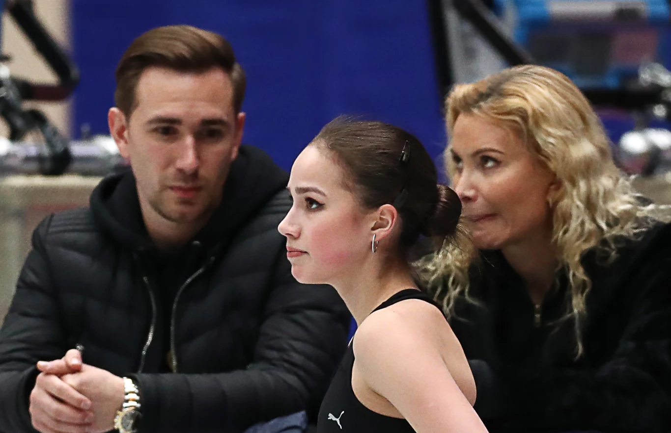 Alina Zagitowa na treningu