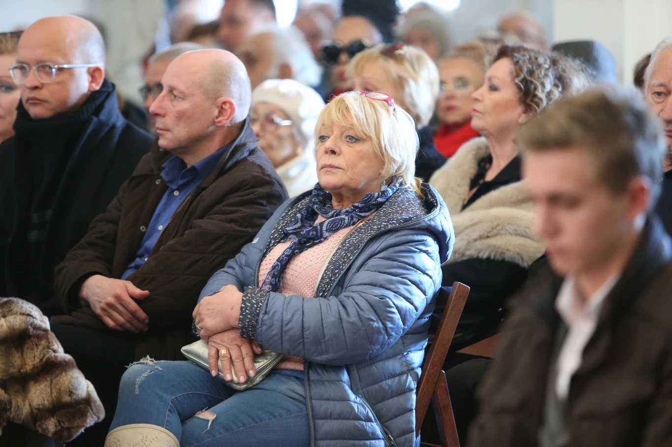 Dorota Stalińska na pogrzebie Zofii Czerwińskiej