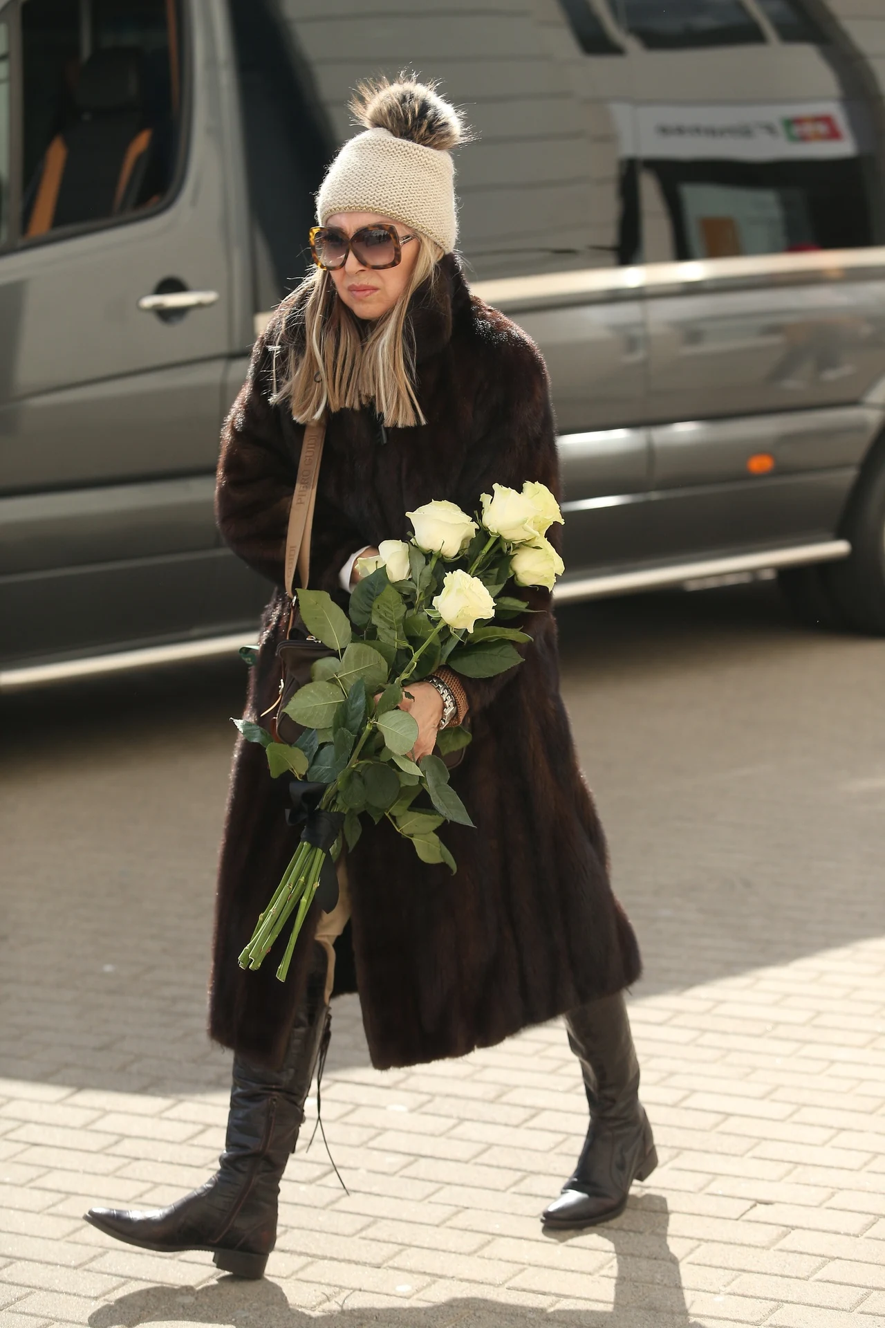 Ewa Kuklińska na pogrzebie Zofii Czerwińskiej