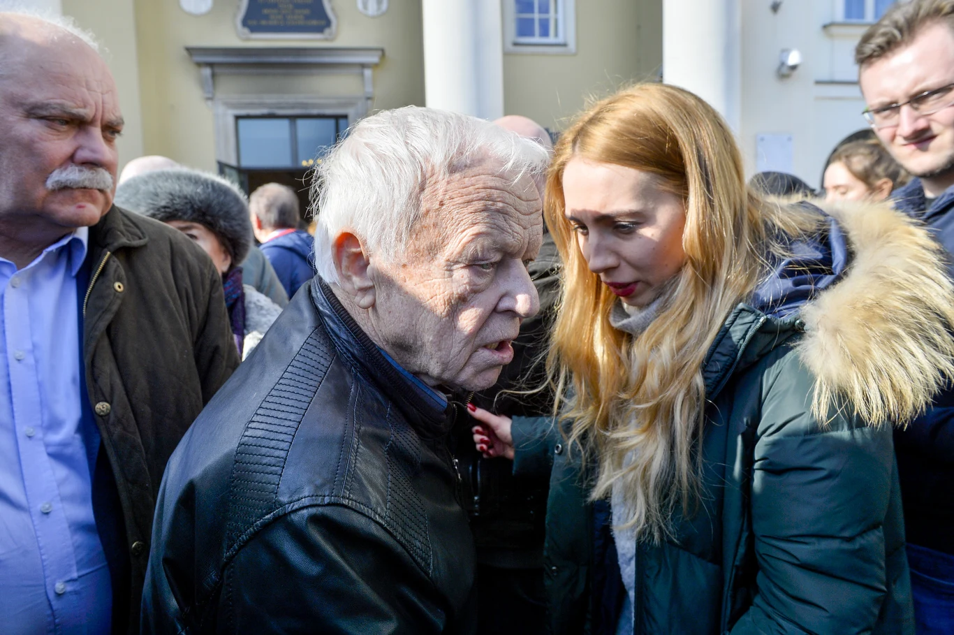 Marian Opania na pogrzebie Zofii Czerwińskiej