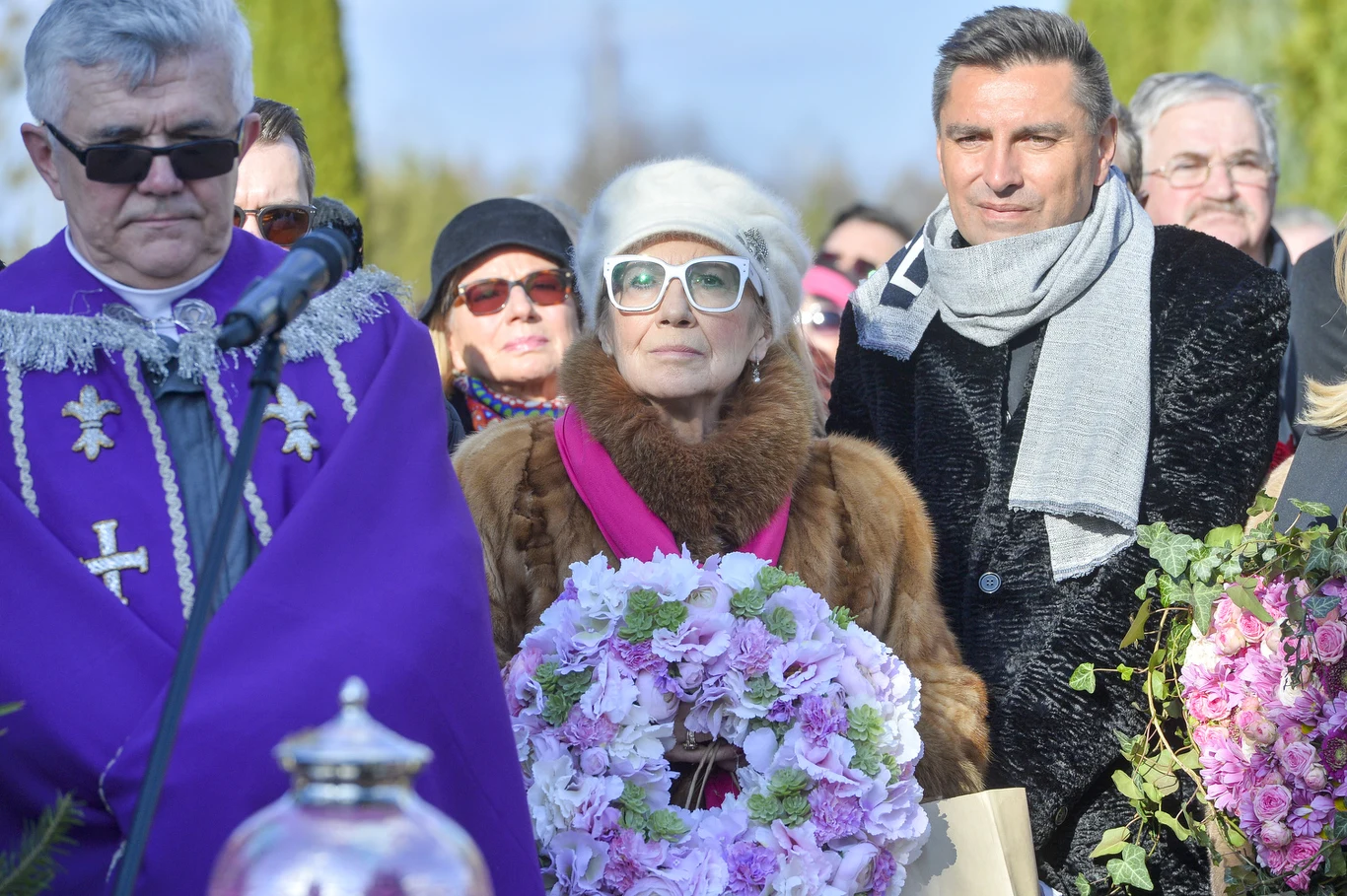 Emilia Krakowska na pogrzebie Zofii Czerwińskiej