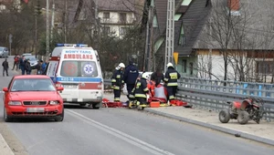 Wypadek, w którym ciężko ranny został jadący quadem 9-latek. Dziecko zmarło w szpitalu