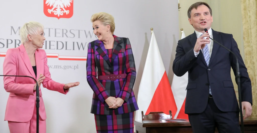 Ewa Błaszczyk, Agata Kornhauser-Duda, Zbigniew Ziobro Ewa Błaszczyk, Agata Kornhauser-Duda, Zbigniew Ziobro