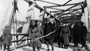 Otwarcie mostu na Dunajcu między Generalną Gubernią a Słowacją. Rok 1940