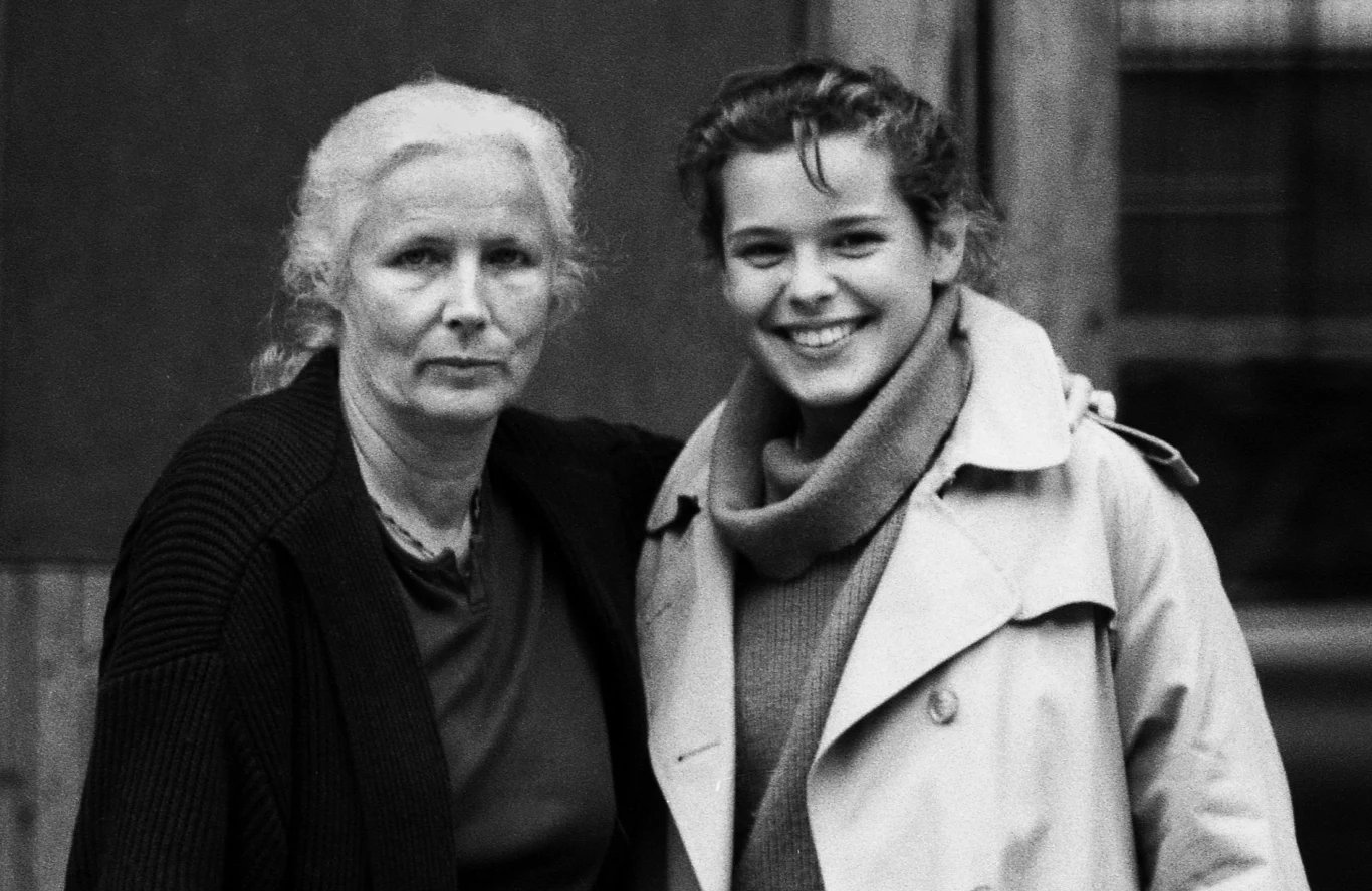 Agnieszka Osiecka i Agata Passent Agnieszka Osiecka i Agata Passent