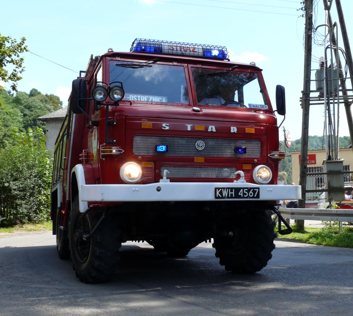 Star 266 w drodze na akcję gaśniczą Star 266 w drodze na akcję gaśniczą