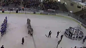 Radość hokeistów Niedźwiadków; źródło: kamery.live