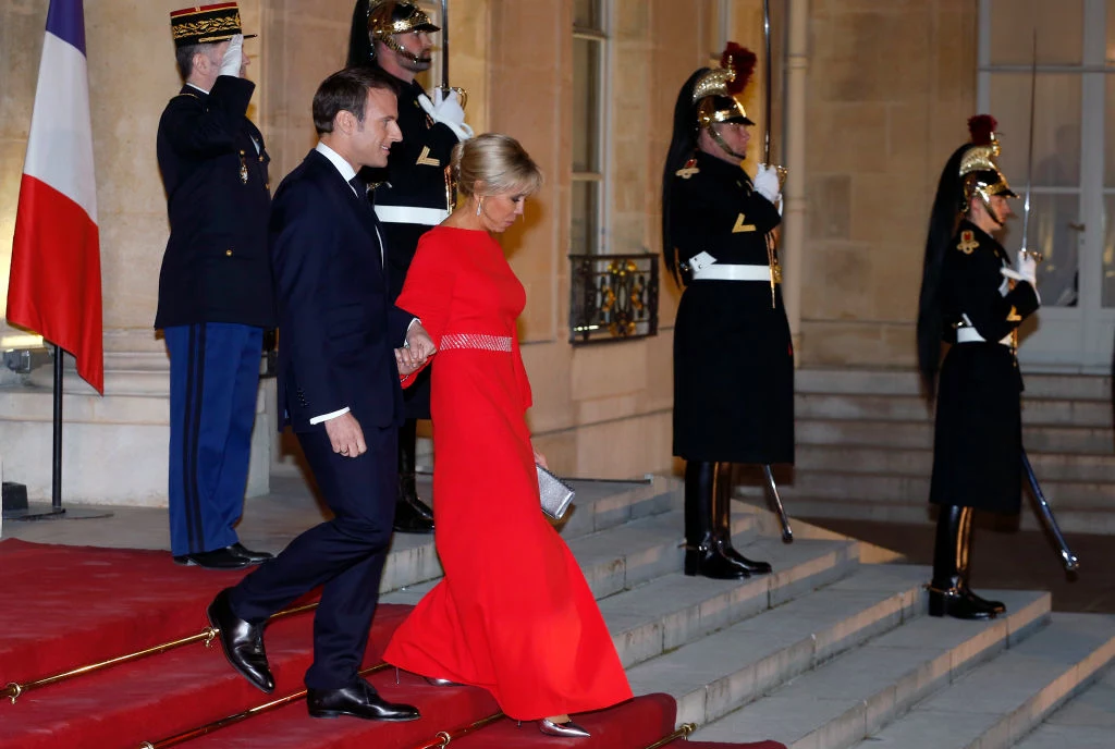 Brigitte i Emmanuel Macron Brigitte i Emmanuel Macron