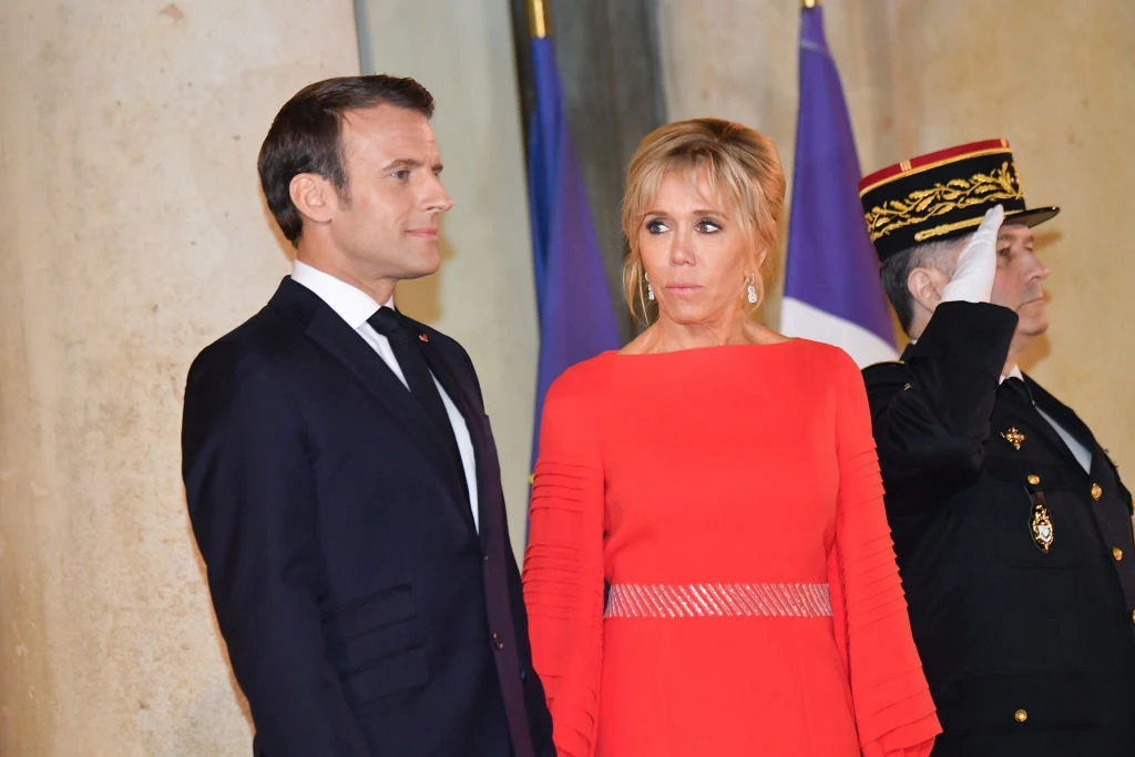 Brigitte i Emmanuel Macron Brigitte i Emmanuel Macron