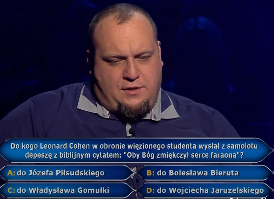 Marcin Grochala i jego pytanie za 75 tys. zł Marcin Grochala i jego pytanie za 75 tys. zł