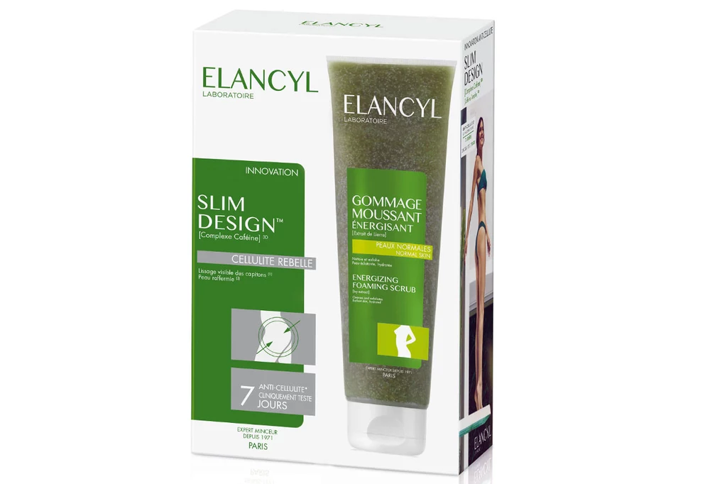 Elancyl: zestaw Slim Design lub Slim Design noc + gratis Energetyzujący Pieniący Peeling