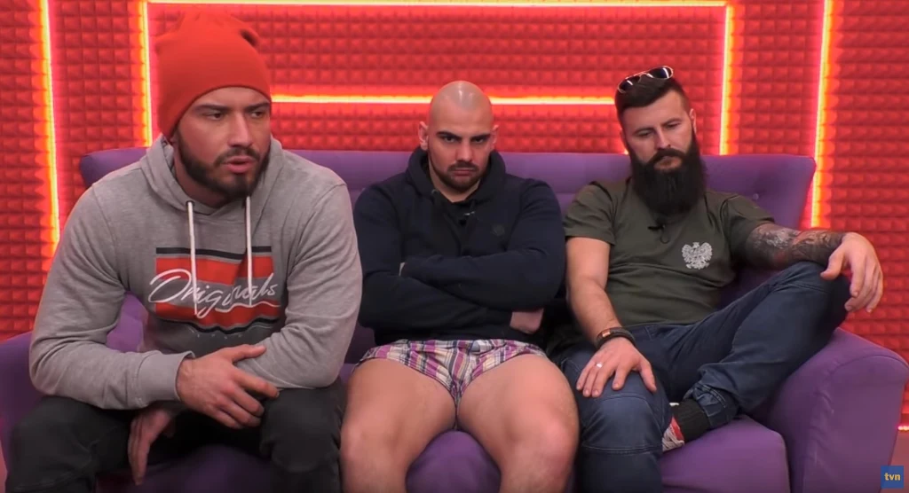 "Męski" łysy Maciek, bokser Igor, drwal z "Korony królów", fot. screen z YouTube'a