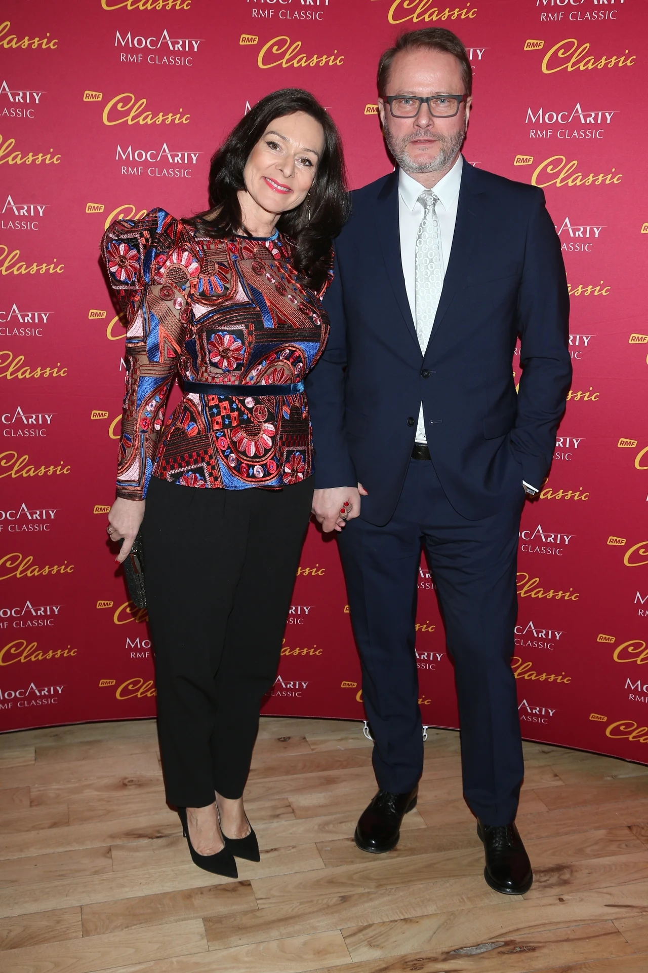 Artur Żmiewski z żoną